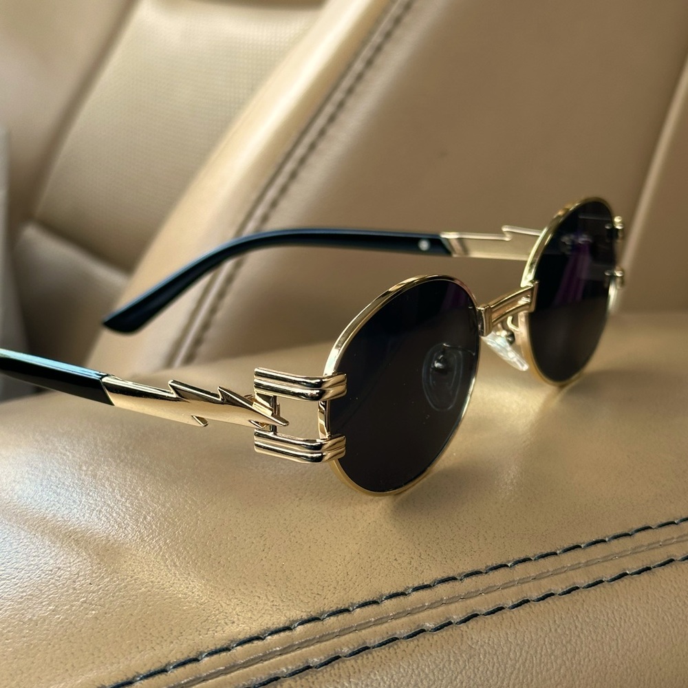 Black and gold sunglasses